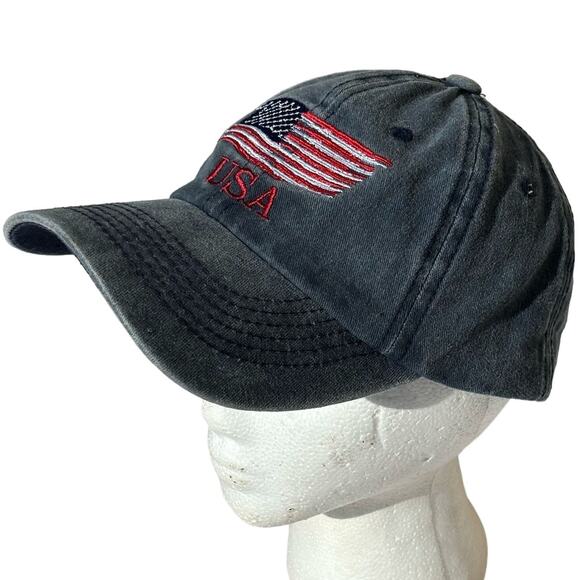 Gray & Red USA Men's Hat - Picture 2 of 4